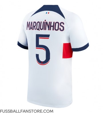 Paris Saint-Germain Marquinhos #5 Replik Auswärtstrikot 2023-24 Kurzarm